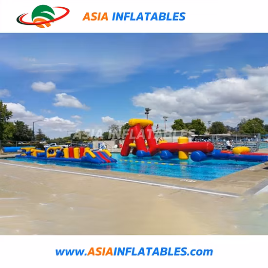 Parcours d'obstacles/d'assaut de parc aquatique flottant gonflable sur le lac/l'eau à vendre